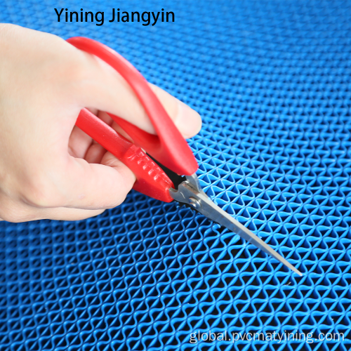 Office Plastic Floor PVC Hexagonal Mat Hollow Carpet Manufactory